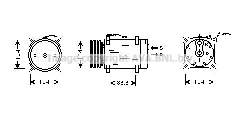 RTK244 PRASCO Компрессор, кондиционер