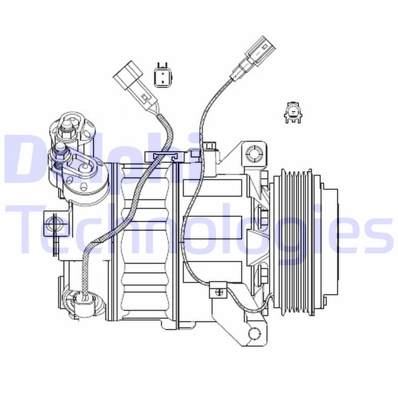 CS20482 DELPHI Компрессор, кондиционер