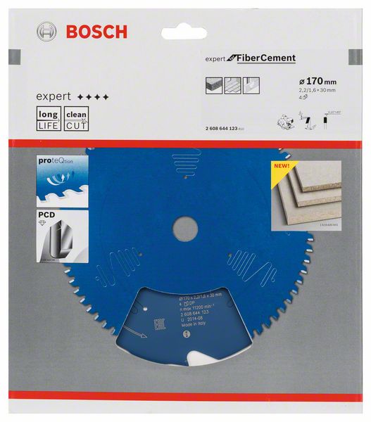 Диск пильный 170х30 мм 4 зуб. по фиброцементу EXPERT FOR FIBER CEMENT BOSCH (твердоспл. зуб) (260864