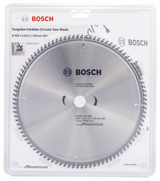 ДИСК ПИЛЬНЫЙ 305Х30 ММ 96 ЗУБ. УНИВЕРСАЛЬНЫЙ ECO ALUMINIUM BOSCH