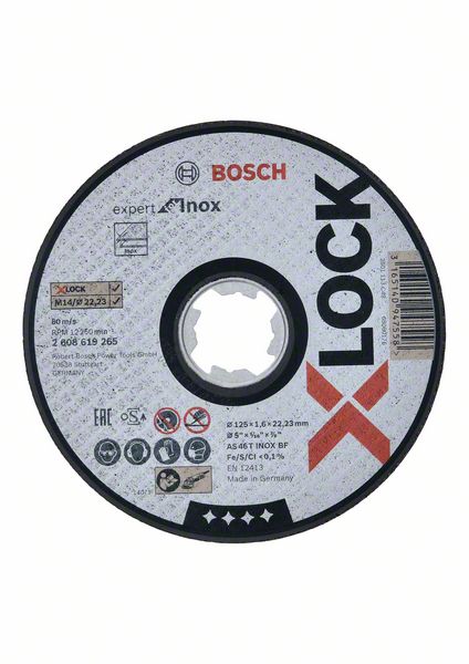 X-LOCK Отрезной диск Expert for Inox 125x1.6x22.23 прямой