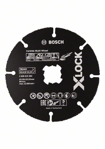 круг отрезной! 125х1x22.2 мм Bosch X-LOCK Carbide Multi Wheel