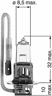 Лампа галогенная H3 12V 55W (112556) Beru 112556