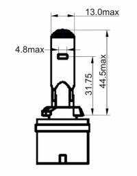 Лампа галогенная H27W1 12V 27W (203010) SCT 203010