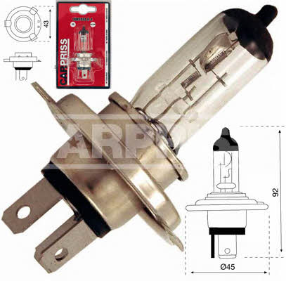 Лампа галогенная H4 12V 6055W (79780235) Carpriss 79780235