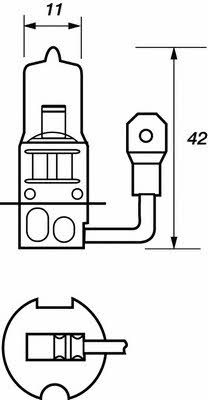 Лампа галогенная H3 12V 55W (VBU453X) Motorquip VBU453X