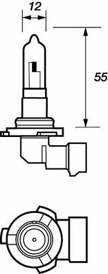 Лампа галогенная HB3 12V 60W (VMS905) Motorquip VMS905