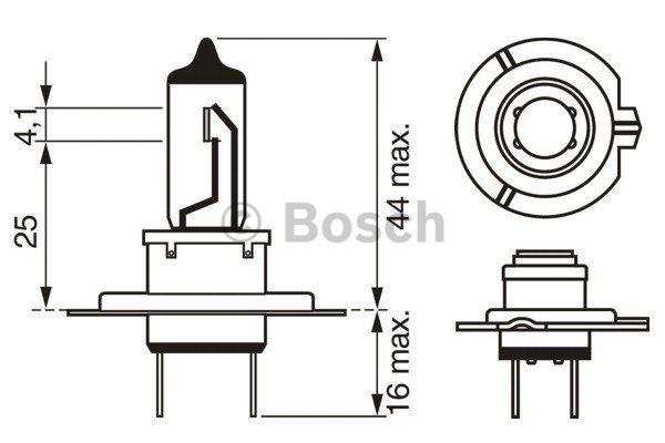 Лампа галогенная Bosch Pure Light H7 12V 55W (1987302071) Bosch 1 987 302 071