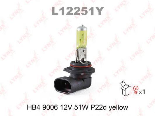 Лампа галогенная HB4 12V 51W (L12251Y) LYNXauto L12251Y