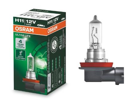 Лампа галогенная Osram Ultra Life H11 12V 55W (64211ULT) Osram 64211ULT