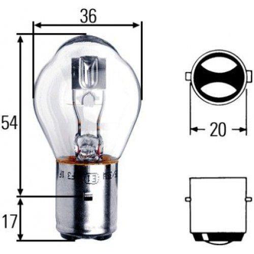 Лампа галогенная S1 12V 2525W (49471) Narva 49471