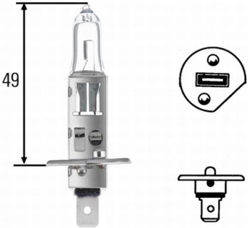 Лампа галогенная Narva RangePowerBlue +50% H1 12V 55W (48630BL) Narva 48630BL