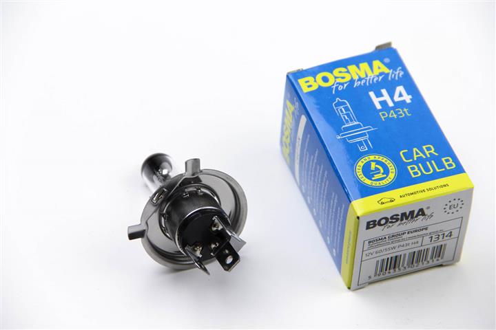 Лампа галогенная H4 12V 6055W (1314) BOSMA 1314