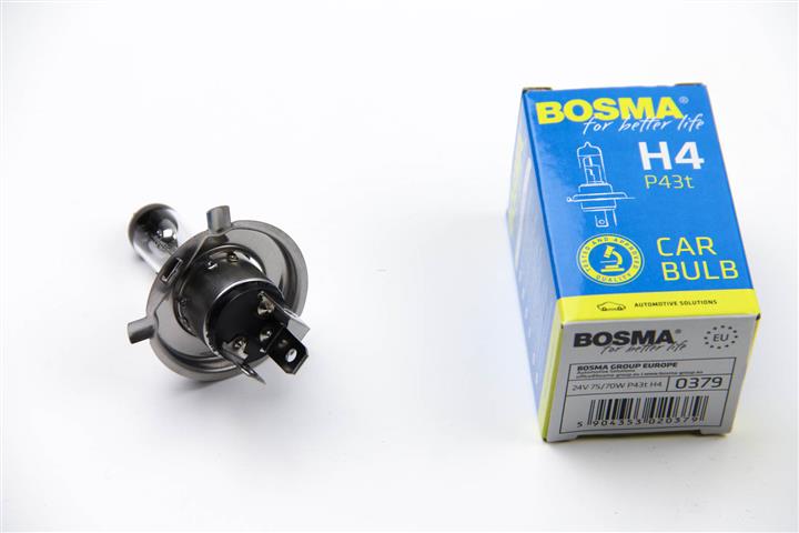 Лампа галогенная H4 24V 7570W (0379) BOSMA 0379