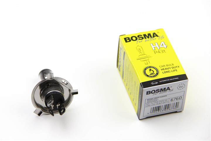 Лампа галогенная BOSMA HEAVY DUTY LONG LIFE H4 24V 7570W (6760) BOSMA 6760