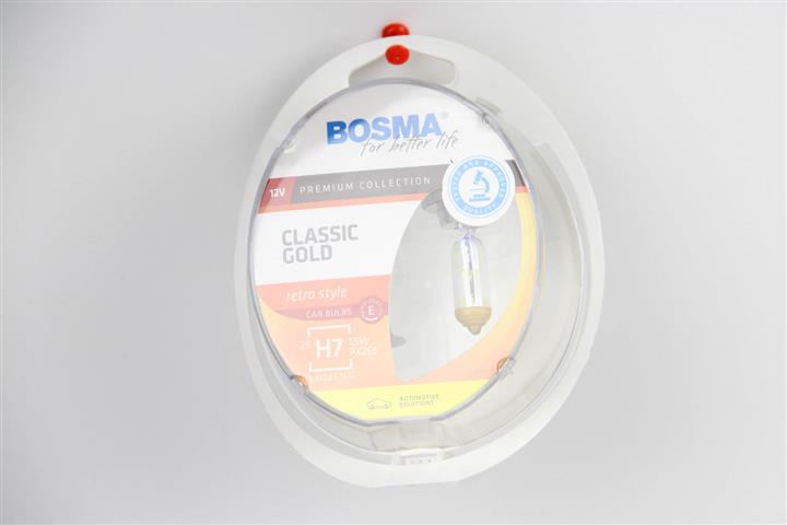 Лампа галогенная BOSMA CLASSIC GOLD H7 12V 55W (2 шт.) (8924) BOSMA 8924