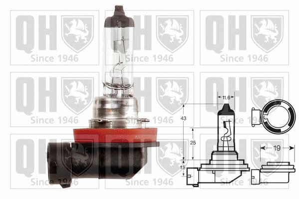 Лампа галогенная H11 12V 55W (QBL711) Quinton Hazell QBL711