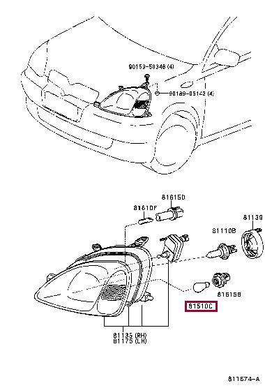 Лампа галогенная (99132YZZBF) Toyota 99132-YZZBF