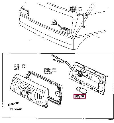 Лампа накаливания (9913212080) Toyota 99132-12080