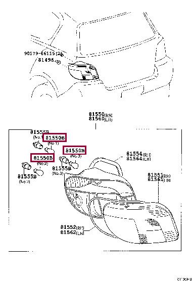 Лампа накаливания (90981WC006) Toyota 90981-WC006