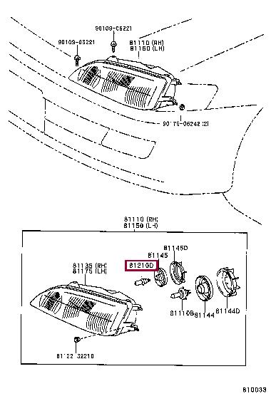 Лампа галогенная H3C 12V 55W (9098113039) Toyota 90981-13039