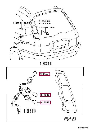 Лампа накаливания (9098113088) Toyota 90981-13088