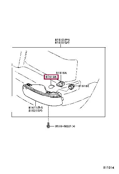 Лампа галогенная (9098113037) Toyota 90981-13037