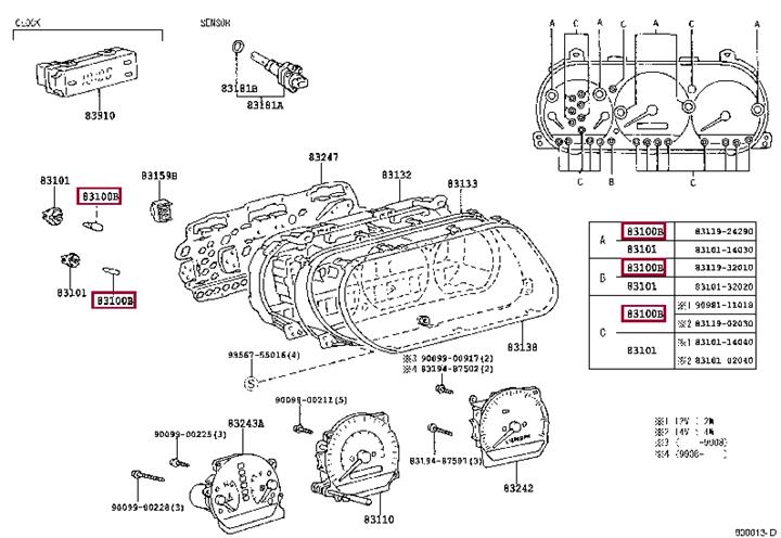 Лампа накаливания (8311902030) Toyota 83119-02030