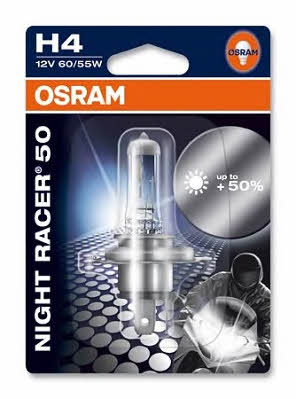 Лампа галогенная Osram Night Racer +50% Moto H4 12V 6055W (64193NR501B) Osram 64193NR5-01B