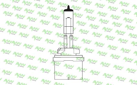 Лампа галогенная H27W1 12V 27W (AW1910032W) Aywiparts AW1910032W