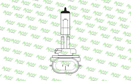 Лампа галогенная H27W2 12V 27W (AW1910046Y) Aywiparts AW1910046Y