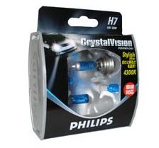 Лампа галогенная Philips CrystalVision ultra H7 12V 55W (2 шт.) (12972CVS2) Philips 12972CVS2