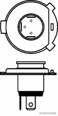 Лампа галогенная HS1 12V 3535W (89901034) H+B Elparts 89901034