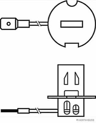 Лампа галогенная H3 12V 55W (89901213) H+B Elparts 89901213