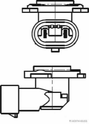 Лампа галогенная H10 12V 42W (89901305) H+B Elparts 89901305