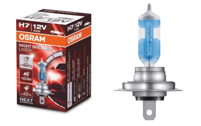 Лампа галогенная Osram Night Breaker Laser +150% H7 12V 55W (64210NL) Osram 64210NL