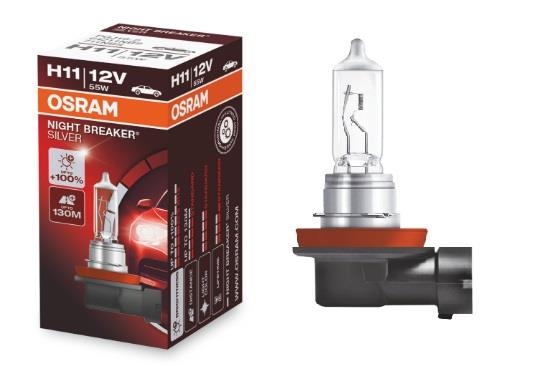 Лампа галогенная Osram Night Breaker Silver +100% H11 12V 55W (64211NBS) Osram 64211NBS