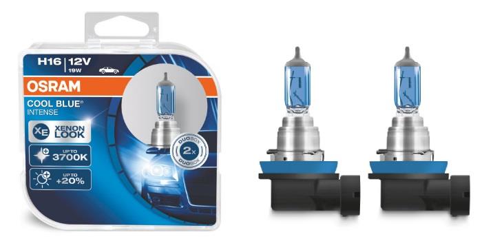 Лампа галогенная Osram Cool Blue Intense H16 12V 19W (2 шт.) (64219CBIHCB) Osram 64219CBI-HCB