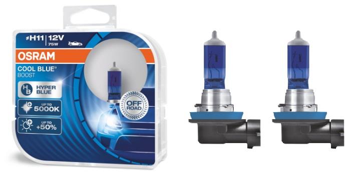 Лампа галогенная Osram Cool Blue Boost H11 12V 75W (2 шт.) (62211CBBHCB) Osram 62211CBB-HCB