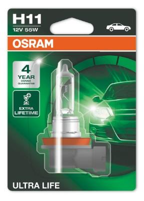 Лампа галогенная Osram Ultra Life H11 12V 55W (64211ULT01B) Osram 64211ULT-01B