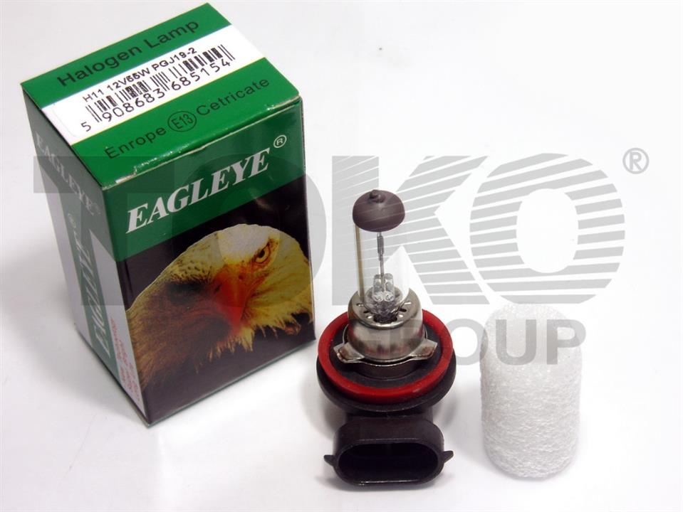 Лампа галогенная H11 12V 55W (T9200004EAGLEYE) Toko T9200004 EAGLEYE