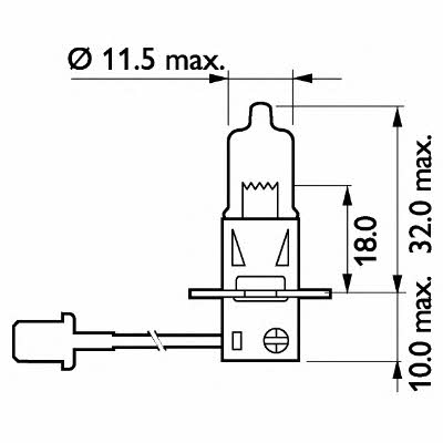 Лампа галогенная Philips MasterDuty H3 24V 70W (13336MDB1) Philips 13336MDB1