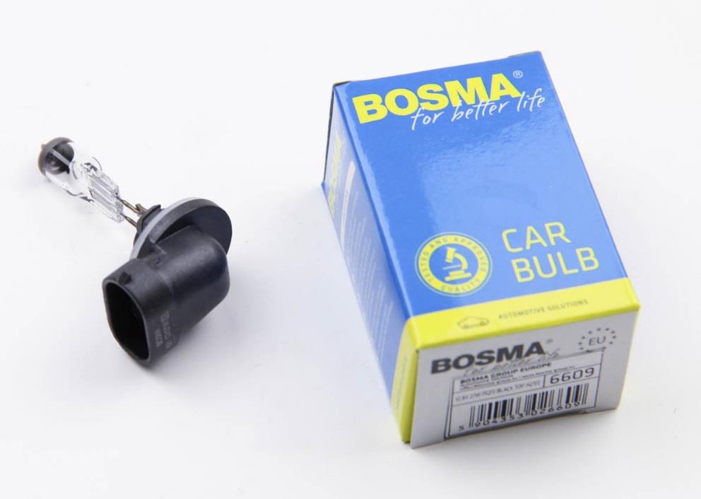 Лампа галогенная H27W2 12.8V 27W (6609) BOSMA 6609