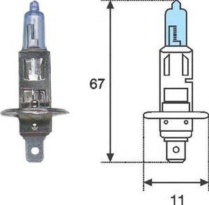 Автолампа H1 12V 55W цоколь P145s голубой свет (H112BL) Magneti marelli H1 12 BL