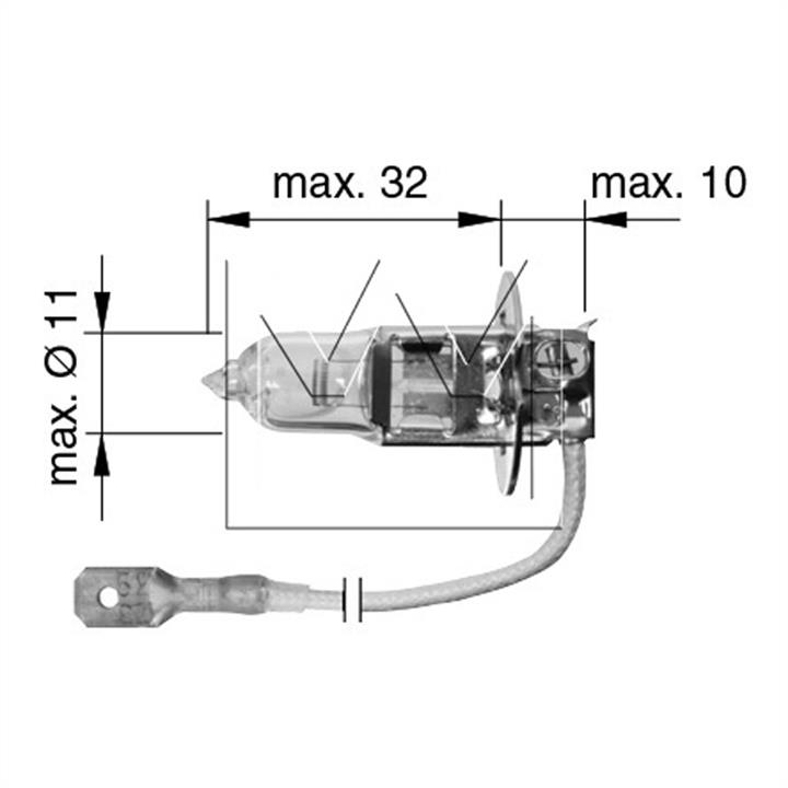 Лампа галогенная H3 12V (091312143) Monark 091 312 143