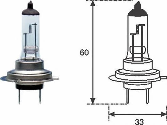 Лампа галогенная H7 12V 100W (002052600000) Magneti marelli 002052600000