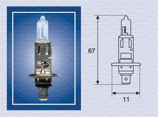 Лампа галогенная H1 24V 70W (002552100000) Magneti marelli 002552100000