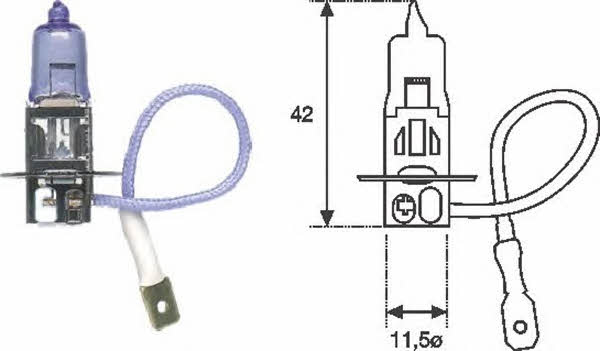 Лампа галогенная H3 12V 55W (002553100000) Magneti marelli 002553100000