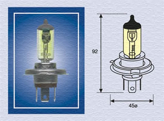 Лампа галогенная H4 12V 6055W (002575100000) Magneti marelli 002575100000