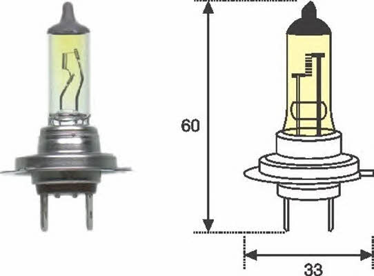 Лампа галогенная H7 12V 55W (002577100000) Magneti marelli 002577100000